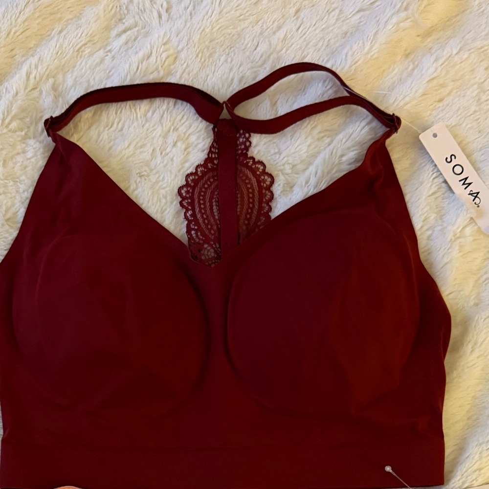 NWT Soma Women's Lace Racerback Bralette